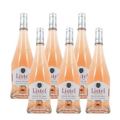 Listel Vin Rosé I.G.P. Grains de Gris, Lot de 6x75cl
