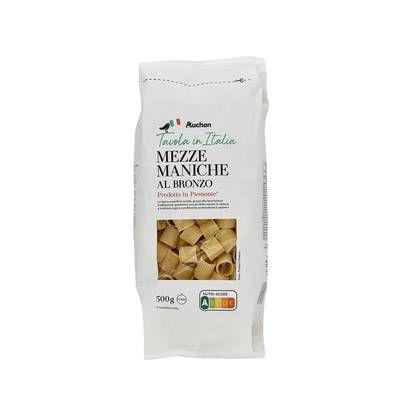 Auchan Tavola In Italia Pâtes Mezze maniche al bronzo Premium, 500g