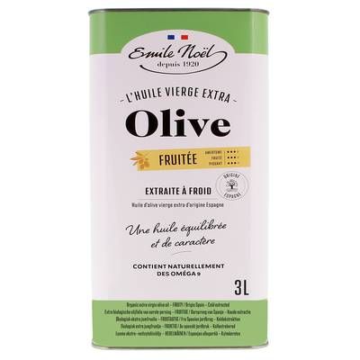 Emile Noël Huile d'olive vierge extra fruitée Bio, 3L