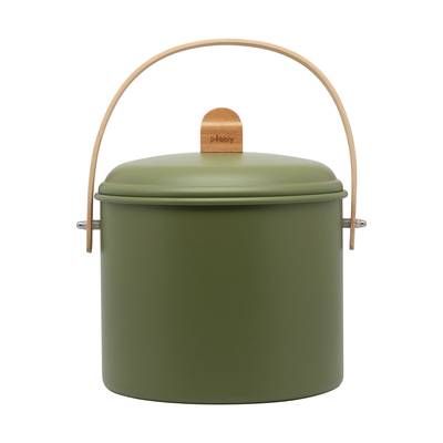 Pebbly Seau à compost d'intérieur en acier, 7L