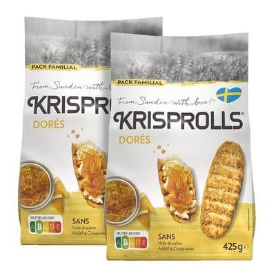 Krisprolls Pain doré, Lot de 2x400g