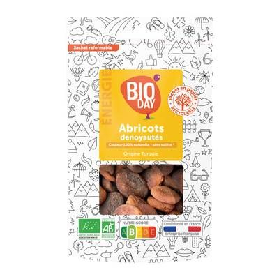 Bioday Abricots Dénoyautés bio, Sachet de 250g