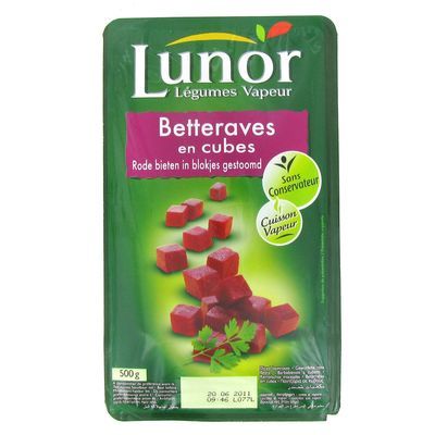 Lunor Betteraves en Cubes, 500g
