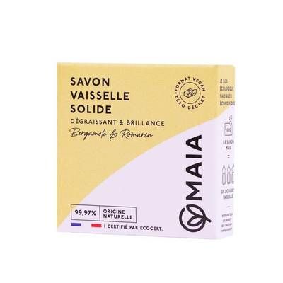 Maïa Savon vaisselle solide Bergamote & Romarin, 150g
