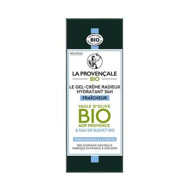 La Provencale BIO Gel-Crème Visage Gel-Crème Hydratant Bio 24h Fraîcheur Radieux, 50ml