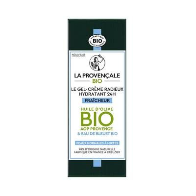La Provencale BIO Gel-Crème Visage Gel-Crème Hydratant Bio 24h Fraîcheur Radieux, 50ml