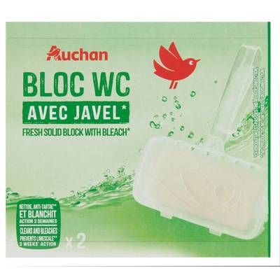 Auchan Bloc WC javel, 2 blocs wc