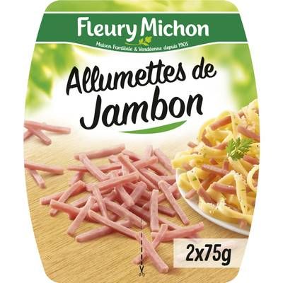 Fleury Michon Allumettes de Jambon Cuit, 2x75g
