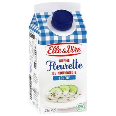 Elle&Vire Crème fleurette légère 12%mg, 33cl