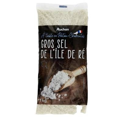 Auchan Terroir Gros sel de l'île de Ré IGP, 1kg