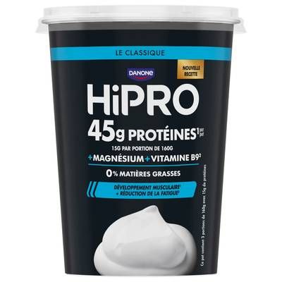HiPRO Yaourt nature protéiné, 480g