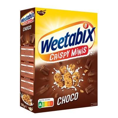 Weetabix Céréales crispy mini chocolat, 500g