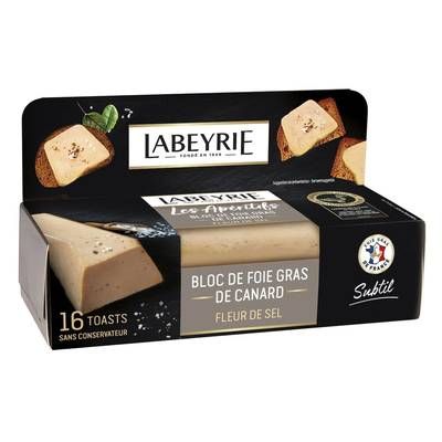 Labeyrie Bloc de Foie Gras de Canard à la Fleur de Sel, 100g