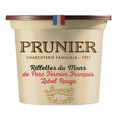 Prunier Rillettes du Mans, Label Rouge, 220g