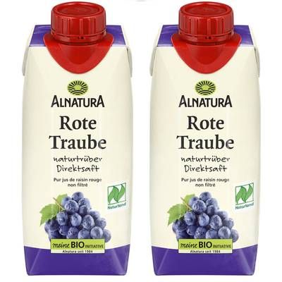 Alnatura Jus de raisin bio, Lot de 2x33cl