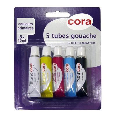 Cora Tubes de gouache, 5  tubes