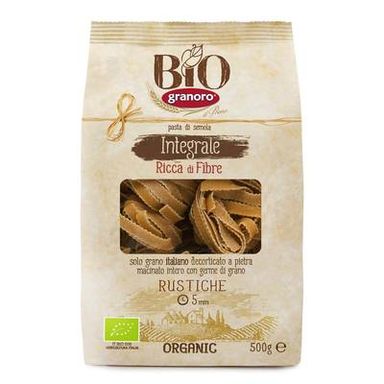 Granoro  Pâtes Rustiche Intégrale Complète Bio, 500g