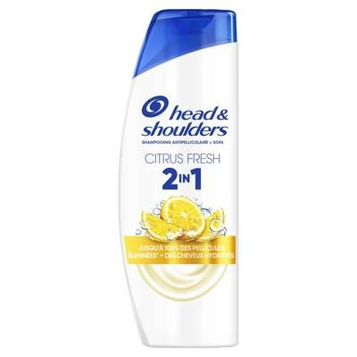 Head & Shoulders Shampoing Antipelliculaire 2en1 Cheveux gras Citron frais, 300ml