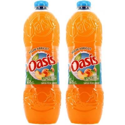 Oasis Pêche - abricot, Lot de 2x2L