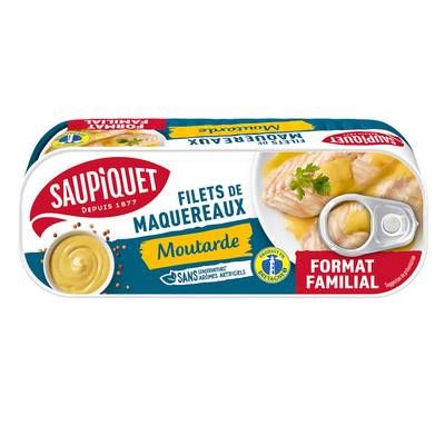 Saupiquet Filets de Maquereaux à la Moutarde- Format Familial, 226g