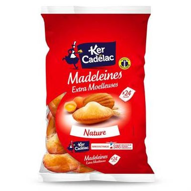 Ker Cadélac Madeleines extra Moelleuses x24, 600g