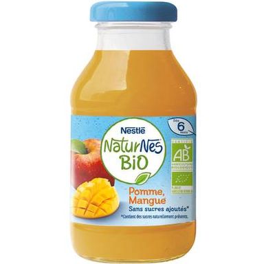 Nestlé - Naturnes Bio Pomme Mangue Bio Boisson Bébé Dés 6 mois, 20cl