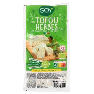 Soy Tofu aux Herbes Bio Vegan, 250g