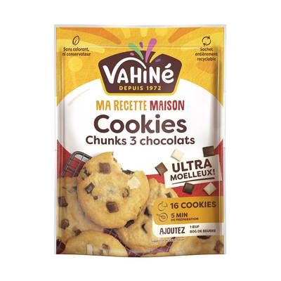 Vahine Cookies Chunks 3 Chocolats, 330g