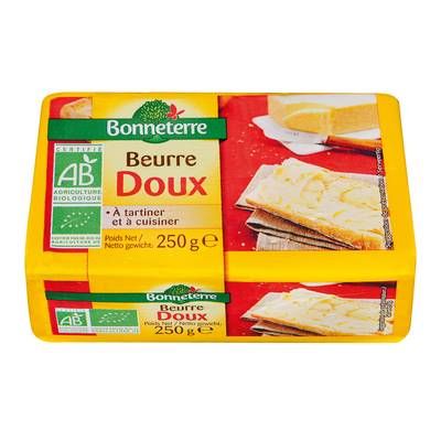 Bonneterre Beurre doux bio, 250g