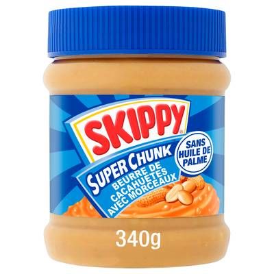 Skippy Beurre de cacahuètes avec morceaux, 340g
