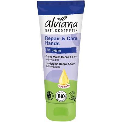 Alviana Crème Mains bio Repair & Care à l'huile de jojoba bio, 75ml