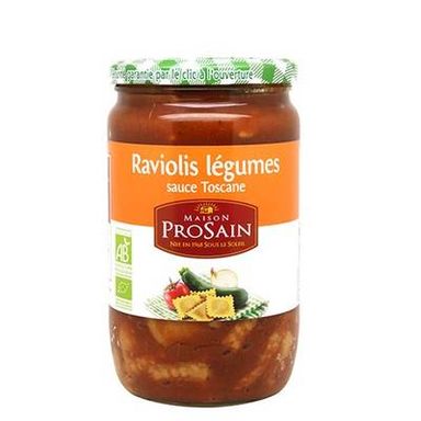 Prosain Ravioli de légumes bio sauce Toscane, 680g