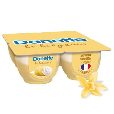 Danette Liègeois Saveur Vanille, 4x100g