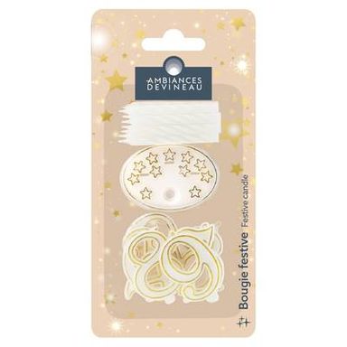 Ambiances Devineau Bougies chiffre 0 à 9, 8 bougies