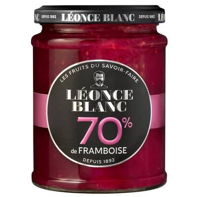 Leonce Blanc Confiture Framboise 70%, 320g