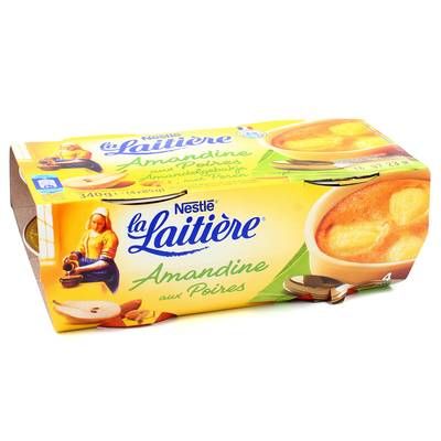 La laitière Amandines aux Poires, 4x85g