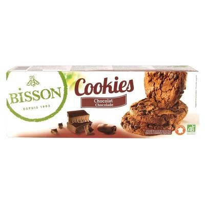 Bisson Cookies tout chocolat bio, 200g