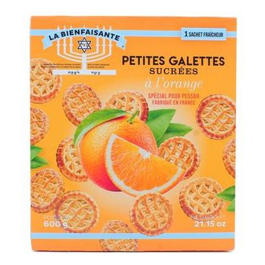 La Bienfaisante Petites galettes sucrées à l'orange, 600g