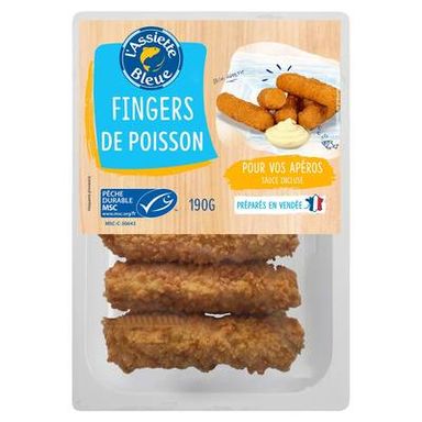 L'Assiette Bleue Fingers de Colin d'Alaska, 190g