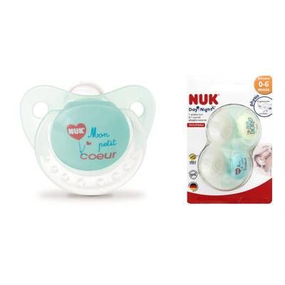 Nuk Sucettes physiologiques silicone +18 mois, 2 pièces