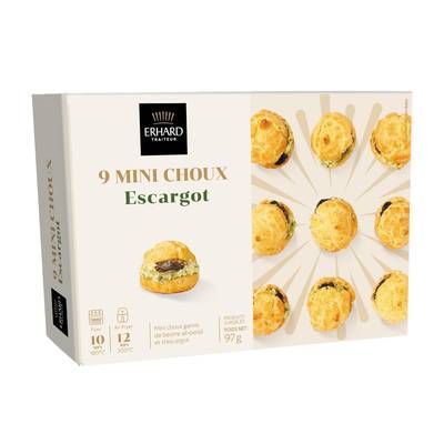 Erhard traiteur Minis choux escargots, 90g