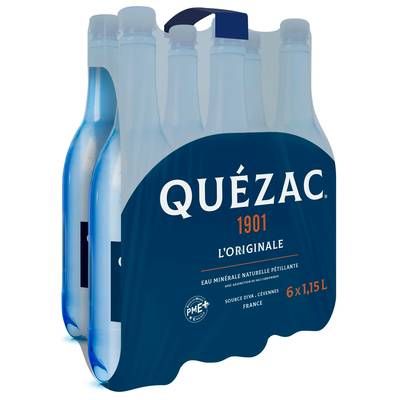 Quézac Eau gazeuse minérale naturelle, 6x1,15L