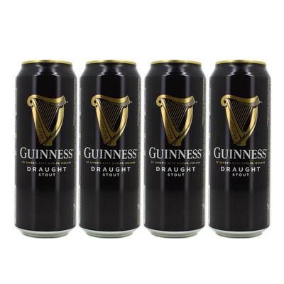 Guinness Bière Draught Stout 4.2°, Lot de 4x50cl