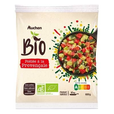 Auchan BIO Poêlée de légumes à la provençale bio, 600g