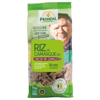 Priméal Trio de riz de Camargue IGP long complets bio, 500g