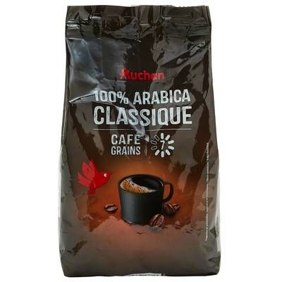 Auchan Café en grain 100% Arabica, 500g