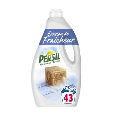 Persil Lessive Liquide Evasion de Fraîcheur au Savon de Marseille, 1,8L