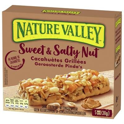 Nature Valley Barres Cacahuète Grillées, 5 barres