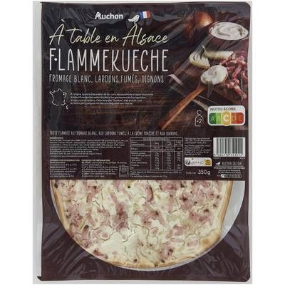Auchan Terroir Tarte Flambée Flammekueche Alsacienne, 350g