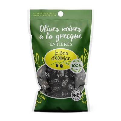 Le Brin d'Olivier Olives noires à la Grecque, 150g